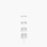 CB2 White Bookcase