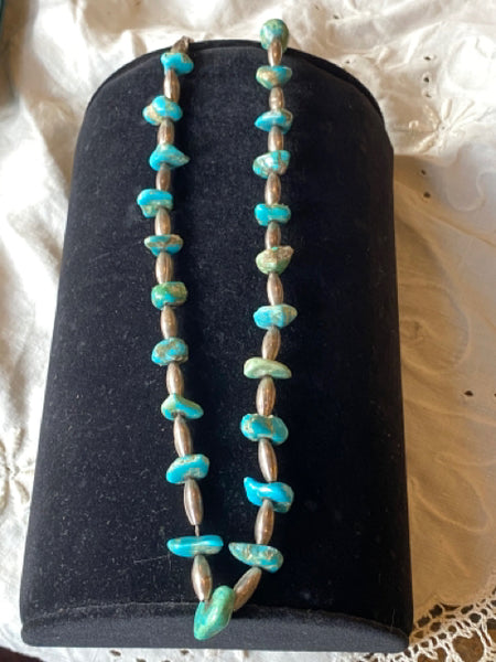 sterling and turquoise necklace