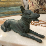 Dog Staute with Lamp