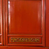 Red Asian Giant Trapezoid Cabinet