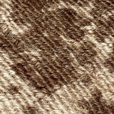 Pottery Barn Kaleen Wool Knotted Rug, Brown Cream Geomtric Melange 10' x 14'