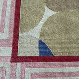 Stark Brown Pink and Red Geometric Rug 12'2" x 14'5"