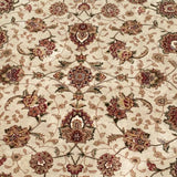 Cream and Red Persian Rug