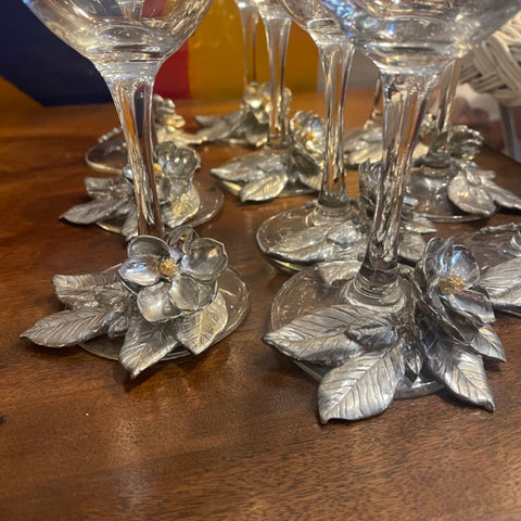 set of 10 Vagabond House wine glasses