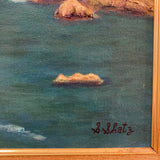 seascape painting signed S. Shatz