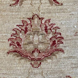 Beige and Red Persian Rug 6'2" x 8'4"