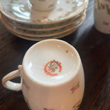 Limoges set of 4 demitasse cups and saucers