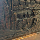 Chinese carved box on stand