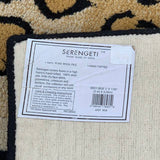 Leopard Spots Rug with Wide Black Border by Serengeti 8' x 10'6"
