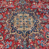 Kerman Red, Blue Grey Rug 11' x 19'7"