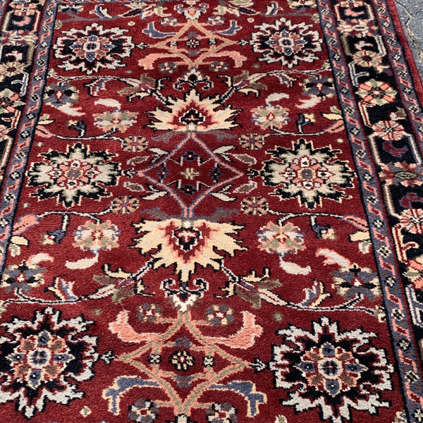 Burgundy Hand knotted Rug