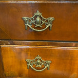 Bombay style 4 drawer chest with ornate brass handles