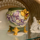 Antique Limoges France Hand Painted Porcelain Jardiniere