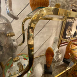 Milo Baughman Mid Centruy Brass & Glass Etagere