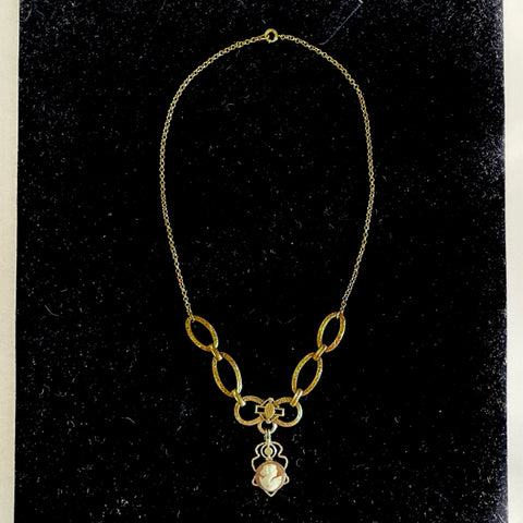 10k cameo necklace