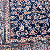 Karastan Oriental Carpet with Blue and Red Tones in Navy Field Rug