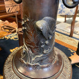 Large Bronze Japanese Urn