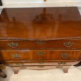 Bombay style 4 drawer chest with ornate brass handles