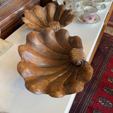 wood carved shell