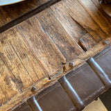 Rustic Wood & Metal Coffee Table