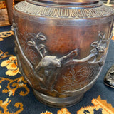 Large Bronze Japanese Urn