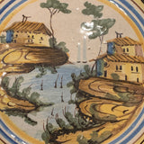 Italian Painted & Glazed Stoneware  Platter