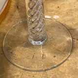 Spiral Glass Candle Holders, set of 3