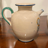 Italian Water and Wine Pottery Pitchers