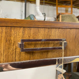 Baker Furniture Mid Century Wood Grain Laminate Console