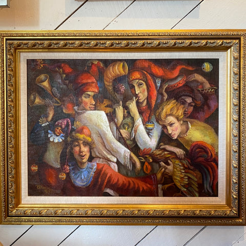 Russian painting signed