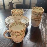 Limoges set of 4 demitasse cups and saucers