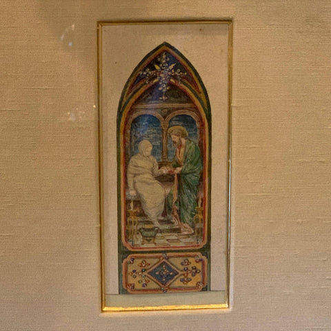 John LaFarge Watercolor of stained glass