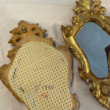 pair of gold leafed Italian mirrors
