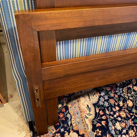 Room and Board Queen Wood Bed with Side Rails & Slats