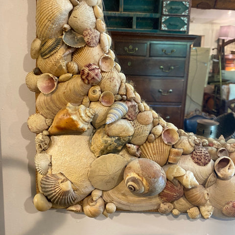 Vintage Decorative Shell Mirror