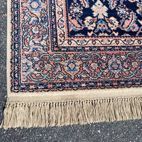 Karastan Oriental Carpet with Blue and Red Tones in Navy Field Rug