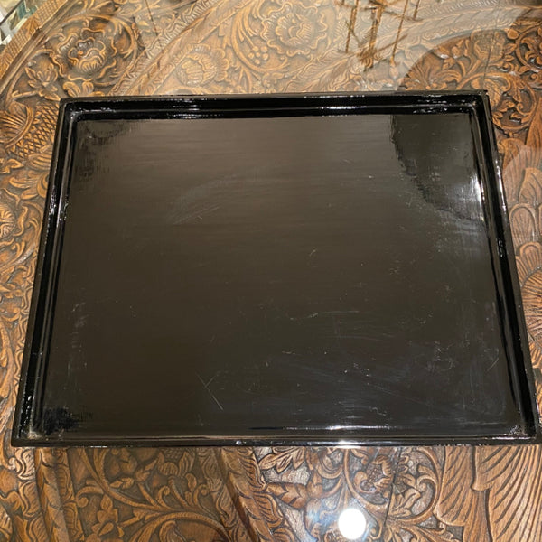 TRAY black lacquer tray