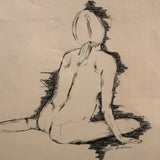 Original Sketch by Richard Prince female nude